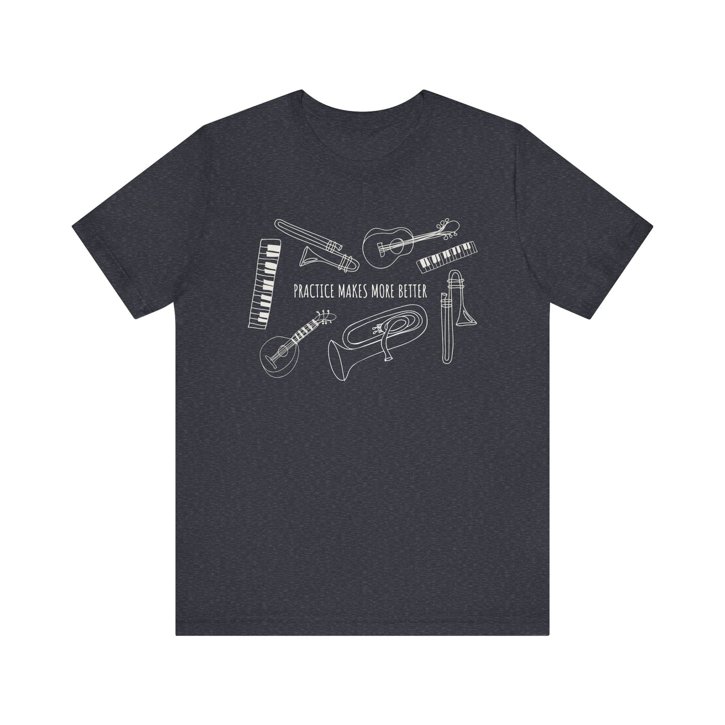 Music Practice Tee - 'Practice Makes Perfect' Unisex Jersey Short Sleeve Shirt, Musician Gift, Band T-Shirt, Music Lover Apparel, [...]
