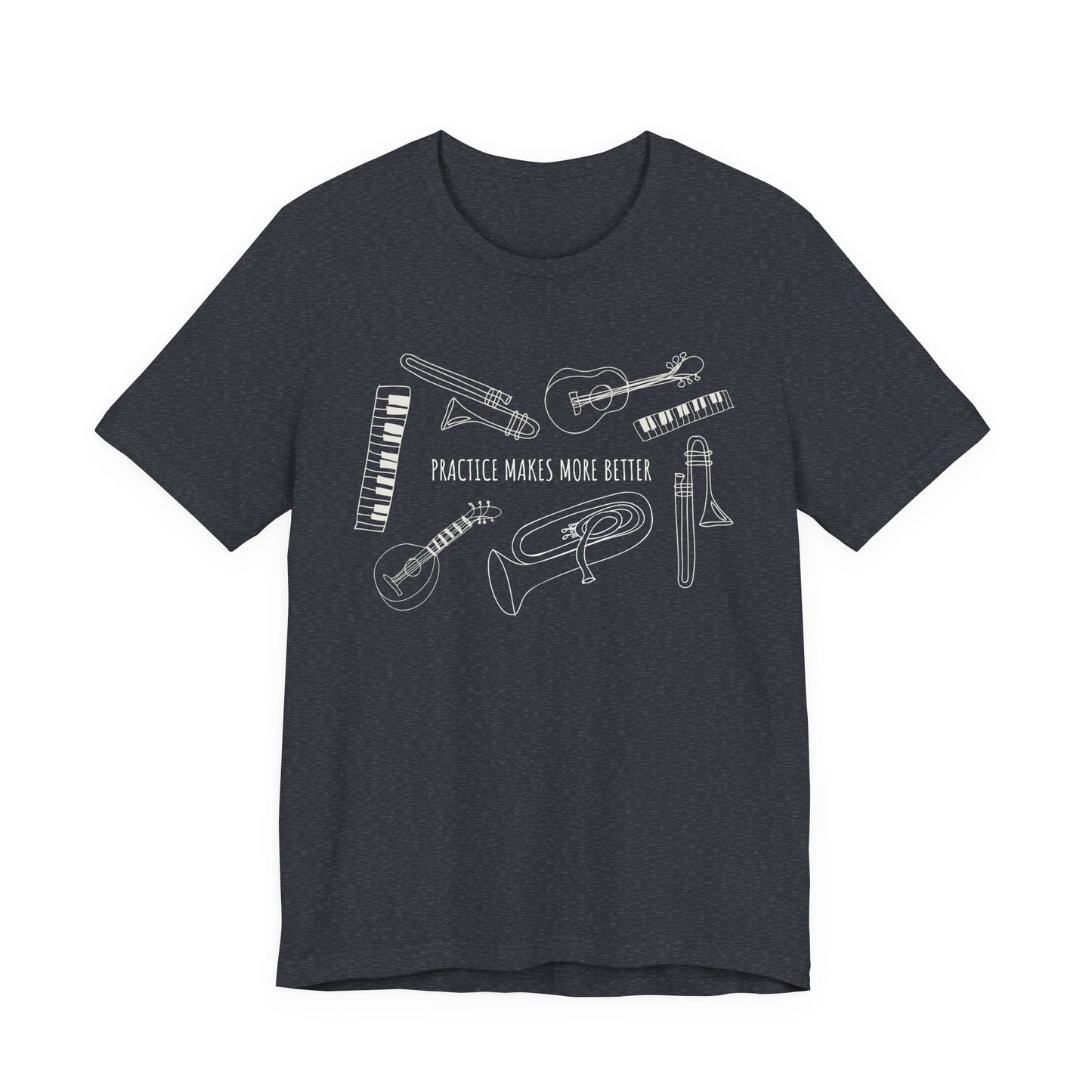 Music Practice Tee - 'Practice Makes Perfect' Unisex Jersey Short Sleeve Shirt, Musician Gift, Band T-Shirt, Music Lover Apparel, [...]