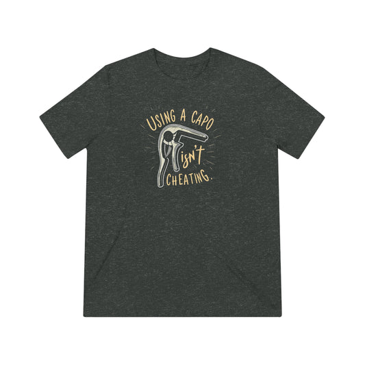 Unisex Triblend Tee - Using a Capo Isn't Cheating
